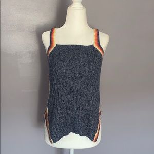 Knit sweater tank top